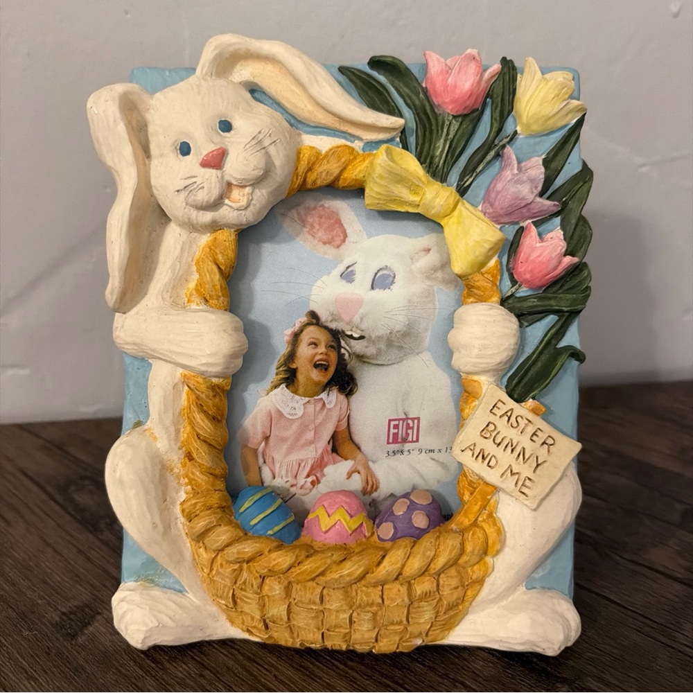 Vintage 1999 Easter Bunny and Me Picture Frame